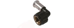 Coude de transition à sertir 90°, plastique, 16/2mm x 1/2" F, eau potable, Henco PVDF